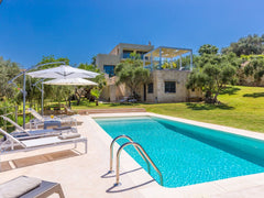 A hidden paradise in an absolute private area surrounded by gardens with many ol Chania, Greece Brand new villa with pool and gym, ideal for kids Entire villa vacation rental 20753136