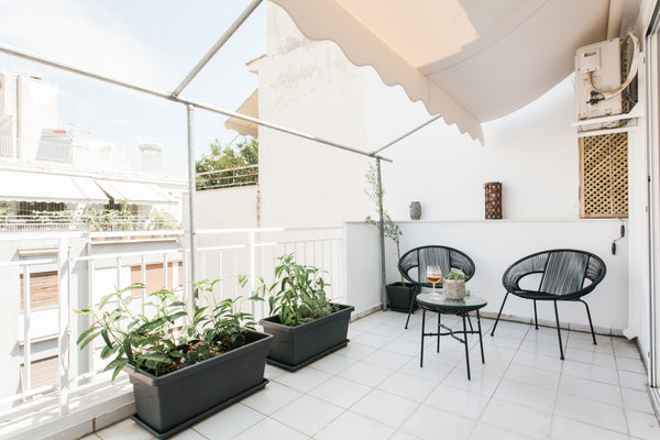 Newly renovated studio, sun-filled with minimal decor and huge balcony with a ha Athens, Greece Sunny studio at downtown’s most vital neighborhood Entire rental unit vacation rental 34970987