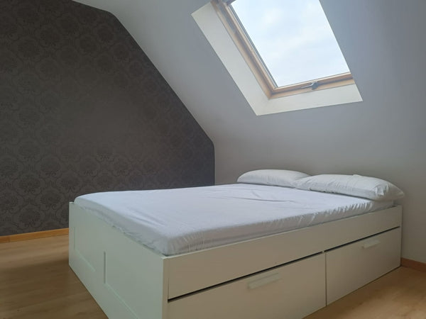 Light and bright private bedroom with private bathroom in a big house with and s Amsterdam, Netherlands Private Bathroom/Free Parking/Near Atomium&Expo Private room in townhouse vacation rental 48782372
