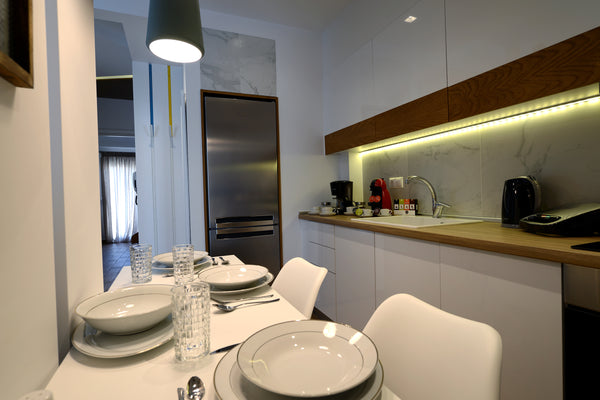 The modern minimalist décor and the rich amenities provided are an ideal choice  Thessaloniki, Greece Armonia Deluxe Apt. (must) Entire rental unit vacation rental 24040084