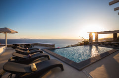 Set on a hill overlooking the Aegean Sea, Villa Delphinous has breath-taking vie Athens, Greece Villa "Delphinous" - Lyra Villas Mykonos Entire villa vacation rental 27625898