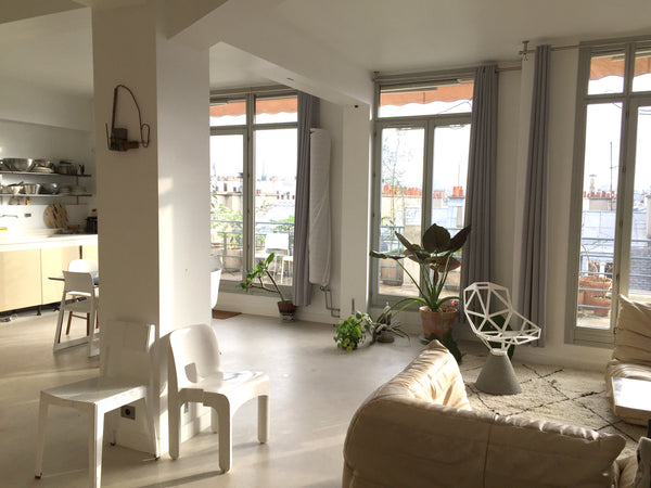 loft baigné de lumière avec terrasse de plein pied. Vue imprenable sur les toits Paris, France loft baigné de lumière avec grande terrasse Entire rental unit vacation rental 22556576