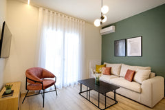 In a quiet residential area neighboring the hill of Filopappou and the Acropolis Athens, Greece Eos Residence. Orion 2 bdr aptm w/balcony Entire rental unit vacation rental 640368131179936239