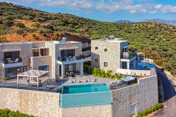 Set high on a unique location, where the natural beauty of Crete meets the endle Chania, Greece Blue Argyrie, FREE car for October, pool, jacuzzi Entire villa vacation rental 46811097