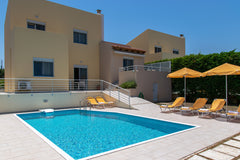 Yanni's villa is located just 500m from the beautiful sandy beach of Adelianos K Rethimnon, Greece Yannis2 Private pool, Sea View, Next to amenities Entire villa vacation rental 30807655
