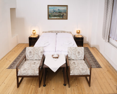 A beautiful family suite with two bedrooms each equipped with two beds, located   Two Retro bedrooms suite close to Charles bridge Private room in bed and breakfast vacation rental 14196646