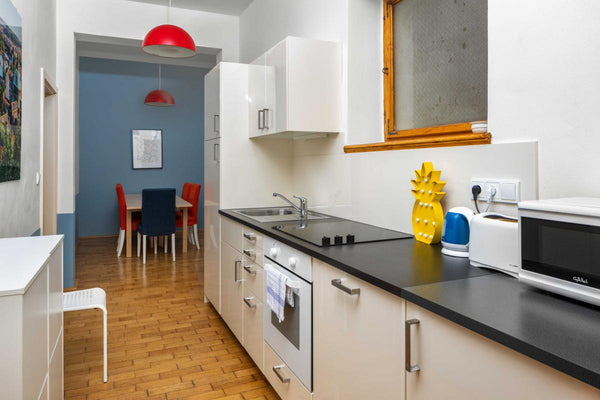 All beds can be merged  to make a double bed. <br /><br />Nice flat in Holešovic Prague, Czechia VEVERKOVA RESIDENCE VII. Entire rental unit vacation rental 23922098