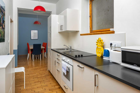 All beds can be merged  to make a double bed. <br /><br />Nice flat in Holešovic Prague, Czechia VEVERKOVA RESIDENCE VII. Entire rental unit vacation rental 23922098