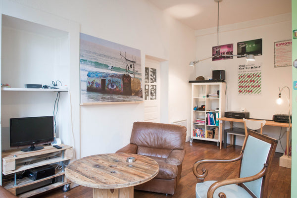 The apartment is at the 5th (highest) floor of a old building with elevator. It  Lyon, France Nice apartment of 55m2 in the heart of the city ! Entire rental unit vacation rental 8963436