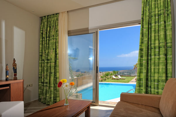 This especially welcoming villa is built on two levels and is distinguished for  Malia, Crete, Greece Ambassador 1 Bedroom Villa with Private Pool Entire villa vacation rental 54393863