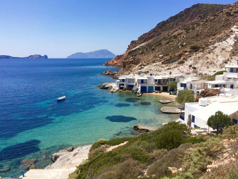 Step right out onto the sand in this stylish but authentic beach house built by  Greece The Cove | Beach House (Lower) Cycladic home vacation rental 54193750