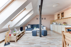 Nice and cozy one bedroom attic apartment consists of two separate rooms and can Prague, Czechia Jane's Attic Apartment 1, easy access to centre Entire loft vacation rental 342963
