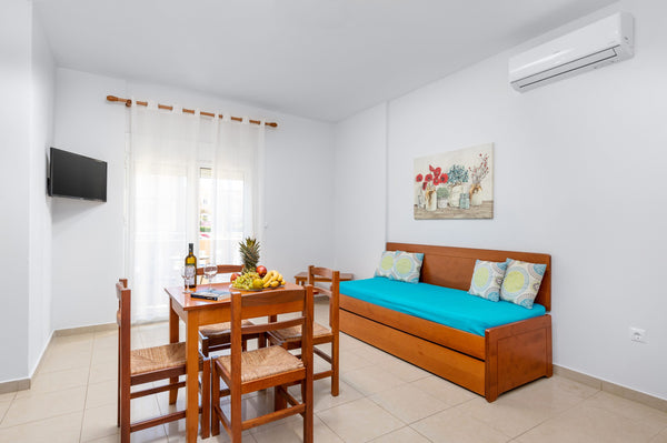 Take advantage of the blue flagged beach of Chrisi Akti that is just 100 meters  Chania, Greece Pool view apartment near local beach & Chania Entire serviced apartment vacation rental 34859038