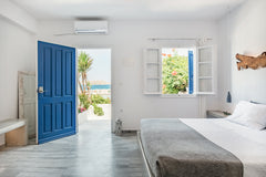Open the sea-blue shutters and let in the cooling breeze, then whip up a snack a Naousa, Greece Amazing Sea&Sunset View Escape Next to the Beach and Center Entire rental unit vacation rental 12787402