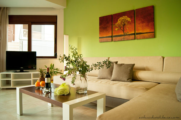 Feature a spacious bedroom with 1 double or 2 twin beds with bright colors and m Greece One bedroom suite 2 - Esthisis suites Room in aparthotel vacation rental 17810750