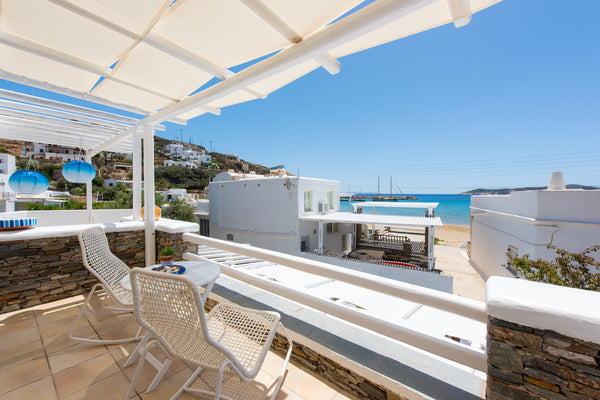 Isn't it a dream of yours to run barefoot to the Aegean Sea as soon as you get o  Miles Away Sifnos - Beachfront House Entire home vacation rental 40363225