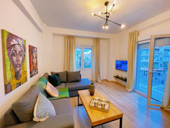 New renovated Apt is located in Patission st, in front of the bus & tram station Athens, Greece WSD MUSE New Lux&Modern 2BD Apt with City View Entire rental unit vacation rental 54041206