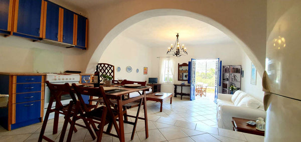 A spacious fully functional 2 bedroom apartment with 2 bathrooms and a fully equ  Mykonos Heritage Apartment #1 Entire rental unit vacation rental 33204311