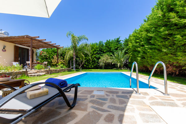 Private pool 7m x 4m.   This is a country house for escaping to the beach in the  Rose garden house & pool Entire home vacation rental 20733282