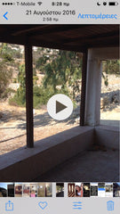 The house has a kitchen, bathroom, living room with a traditional bed. Large cov  Villa Lakki Entire home vacation rental 42353644