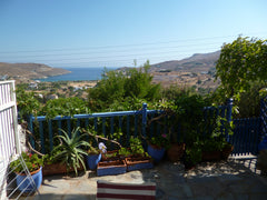 Two large verandas with views of sea & mountain, 1 bedroom w/ dble bed + child b Athens, Greece Charming cottage with sea view Cycladic home vacation rental 6148892