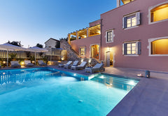 Villa Rouga is luxury villa with heated outdoor pool and spa ensuring privacy an Athens, Greece Villa Rouga-Luxury Cretan villa with heated pool Entire villa vacation rental 9343514