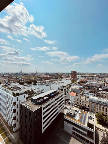 Amazing loft located on the 15th floor of the biggest residential building in An Antwerp, Belgium Big loft amazing view/ FREE parking Entire loft vacation rental 51421663