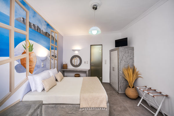 This is a lovely cute studio, fully renovated on May 2021, just 250 meters away  Thera, Greece Brand new (10) studio - 250m. from Fira's square Private room in rental unit vacation rental 50148018