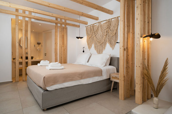 Decoration with supreme taste, comfort and opulence are the features of this roo Naxos, Greece Melidron// NEW boho room with Breakfast Room in boutique hotel vacation rental 43352044