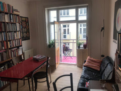 Charming and stylish 2 room apartment with a sunny balcony in a quiet street in  Copenhagen, Denmark Lovely apt w balcony, cool Nørrebro Entire rental unit vacation rental 572066