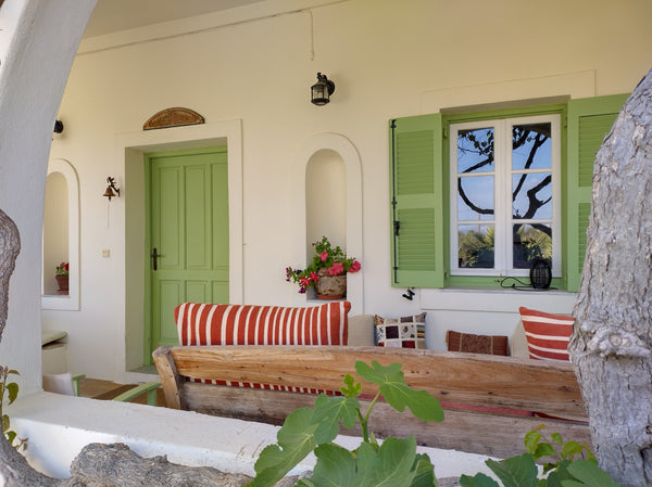 Villa Angelica is a traditional one-level stone house surrounded with a wonderfu  Country House, Big Garden, A/C and beach access Cycladic home vacation rental 25194880