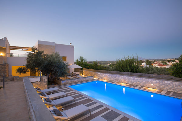This brand new Luxury Maisonette Villa of 90sqm has 2 bedrooms - (one with king  Rethimnon, Greece Luxury 2 Bedroom Villa shared pool 2km from Beach Entire home vacation rental 18952783