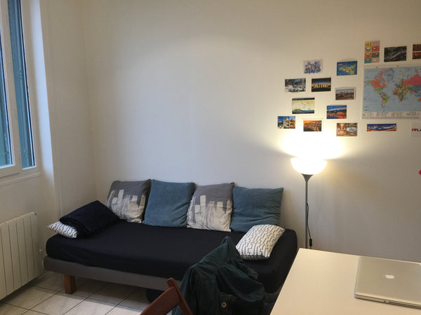 Chambre privée dans un T2 de 27m2 avec toutes les commodités. Le logement est si Lyon, France Chambre privée dans T2 situé à proximité de Lyon Private room in rental unit vacation rental 23019954