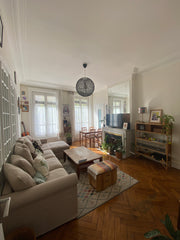 Grand appartement de style Haussmannien à côté du métro Saxe Gambetta (B et D) d  Appartement lumineux 105 m²  : 1 min Métro Saxe Entire rental unit vacation rental 52893052