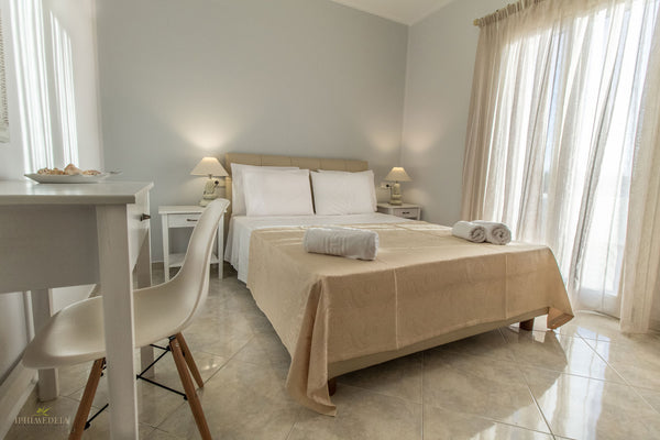 Our place is 1.2 km from the beautiful beach of Saint George and 1.8 km away fro Naxos, Greece Luxury Two Bedroom Apartment (one) Room in aparthotel vacation rental 13529537