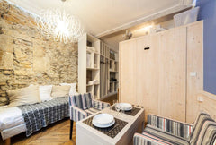 Furnished apartment for 3 people, with double wall bed and sofa bed 1 place. Ide Rillieux-la-Pape, France Charming Studio - Hypercenter - Cordeliers Entire rental unit vacation rental 10793784