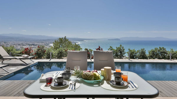 Located in a hill, overlooking the amazing view of the Chania town, villa Mystiq Chania, Greece Villa Mystique, heated pool, luxury, sea view Entire villa vacation rental 43570907