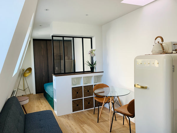Welcome to my newly renovated studio apartment located in a very charming and fr Paris, France 28m2 cosy new studio with lift Entire rental unit vacation rental 19079791
