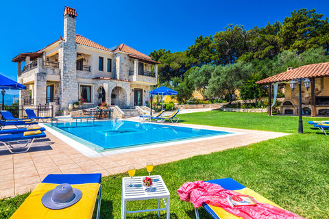 A luxury traditional Greek villa to rent in Chania, Crete. Villa with 5 bedrooms Chania, Greece Ermis Luxury Villa, Chania Crete Entire villa vacation rental 2286032
