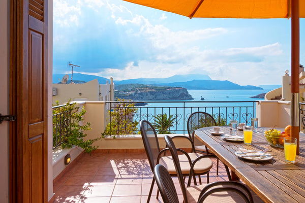 This lovely villa is set only 4 minutes walk to the centre of the Almirida villa Chania, Greece Traditional villa with outstanding sea view Entire villa vacation rental 18860944