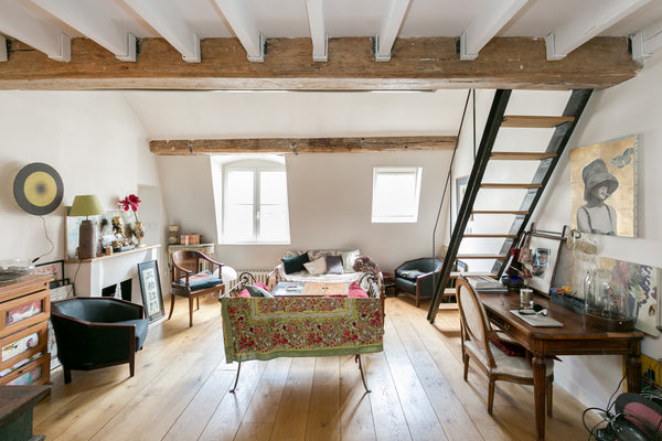 Open airy loft bedroom with skylights in the very heart of Paris : Saint Germain Paris, France Private bedroom & bathroom in St Germain des prés Private room in rental unit vacation rental 3196052