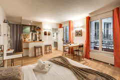 My charming studio is located in the 10th arr. of Paris, between the Canal Saint  GuestReady - Cozy Studio near Canal Saint-Martin Entire rental unit vacation rental 22224592