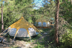 Lotus Belle Yurts are within the VinSan Wellness Centre. We have 4 luxurious yur  Luxurious glamping in rural Rhodes, WellnessCentre Yurt vacation rental 46618412