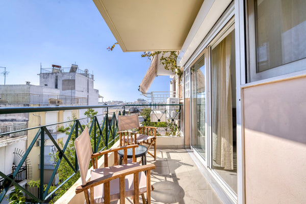 Hello world.<br />Enjoy the modern-minimal decoration of this peaceful and beaut Athens, Greece Sunny cozy apartment with the beautiful balcony Entire condo vacation rental 39360895