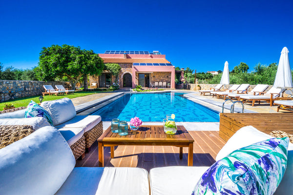 Villa Nafsika is built in a field of 1500 sq.m. and has a spacious outdoor area, Chania, Greece Luxury Stone Built Villa In Litsarda, Chania Crete Entire villa vacation rental 20613390