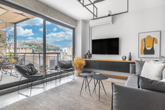 This dreamy, elegant and fully furnished Athenian apartment is the place to be.  Greece TheHostMaster Picturesque Acropolis Hill Penthouse Entire condo vacation rental 53820116