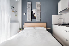 The studio is 18 square meters. Inside the room is located the double-bed, as we GR A comfortable small studio nearby Acropolis 5 Entire rental unit vacation rental 33397194