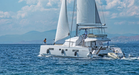 Her modern design is impressive, her flybridge offers maximum visibility so that Athens, Greece Nautitech 46 Catamaran in Mykonos Boat vacation rental 50041733