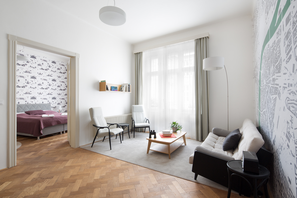 The apartment is huge, filled with light, overlooking the historic streets. The  Czechia Spacious apartment in Old Town - 3BD - best location! Entire rental unit vacation rental 43345303