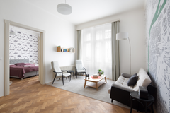 The apartment is huge, filled with light, overlooking the historic streets. The  Czechia Spacious apartment in Old Town - 3BD - best location! Entire rental unit vacation rental 43345303